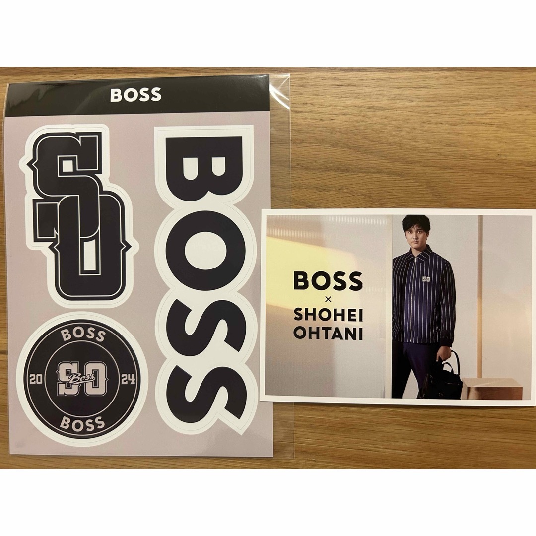 大谷翔平BOSS ポストカード&ステッカー 自動車/バイクのバイク(ステッカー)の商品写真