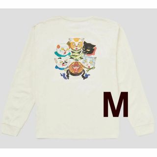 Ｍサイズ 鮎包囲絵図(石黒亜矢子)　コラボ長袖Tシャツ　 グラニフ