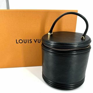 ルイヴィトン(LOUIS VUITTON)のc708真贋済【ヴィトン】美品”エピ カンヌ バニティ ハンドルバック 自立 黒(ハンドバッグ)