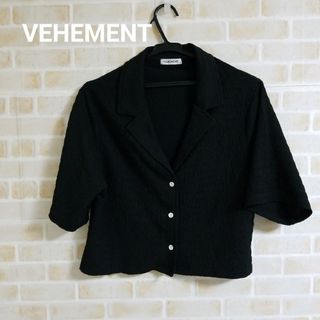 VEHEMENT. オープンカラーショート丈シャツ(シャツ/ブラウス(半袖/袖なし))