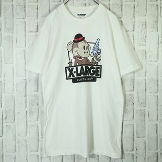 XLARGE - 【完売品】X-LARGE 両面プリント 半袖Tシャツ デカロゴ サル キース M