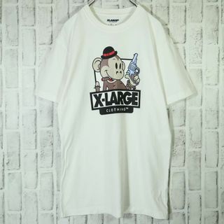 エクストララージ(XLARGE)の【完売品】X-LARGE 両面プリント 半袖Tシャツ デカロゴ サル キース M(Tシャツ/カットソー(半袖/袖なし))