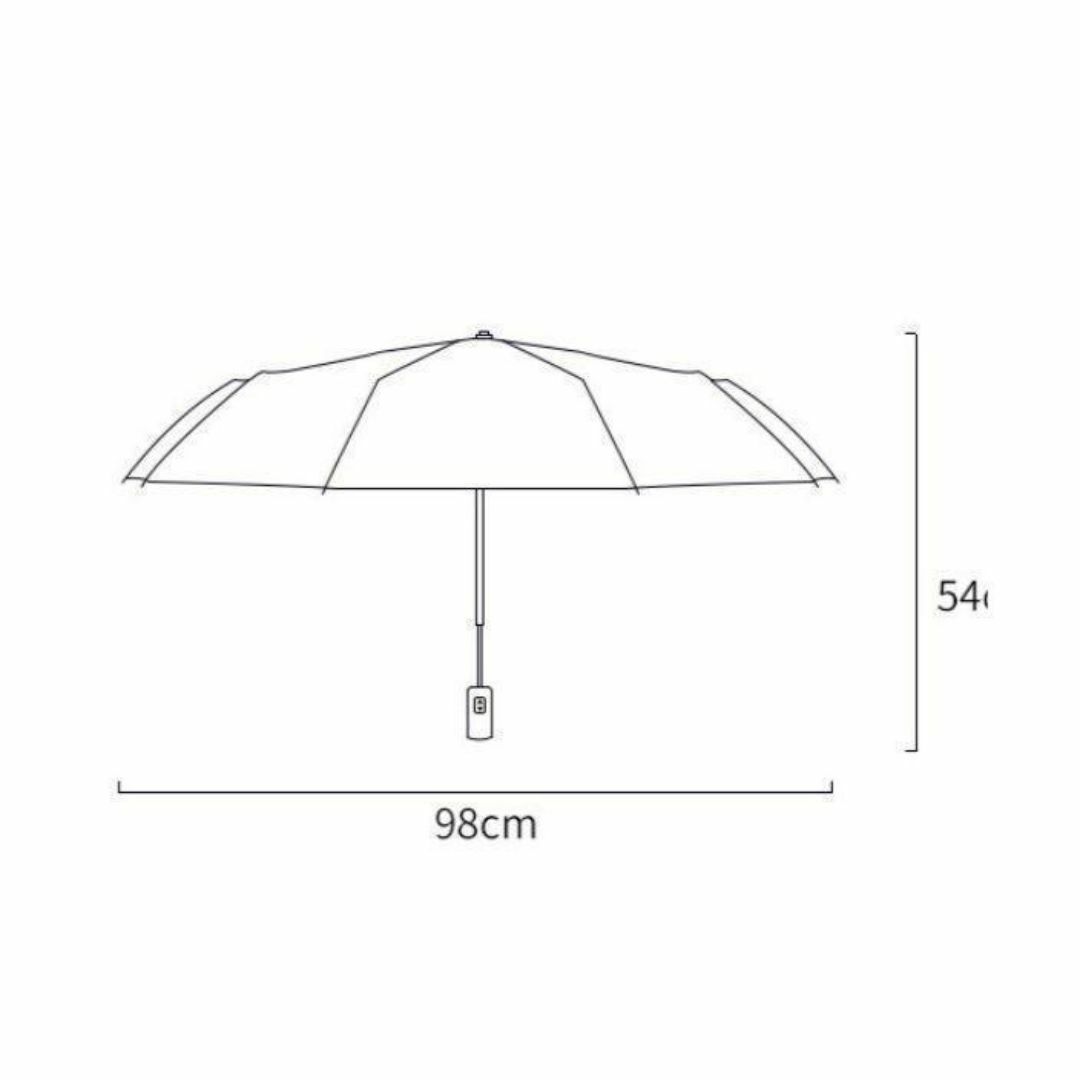 折りたたみ日傘遮光　軽量　ワンタッチ晴雨兼用　自動開閉UVカット ブラック 7 レディースのファッション小物(傘)の商品写真