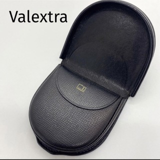 ヴァレクストラ(Valextra)のValextra ヴァレクストラ コインケース ブラック レザー 財布 小銭入れ(コインケース/小銭入れ)