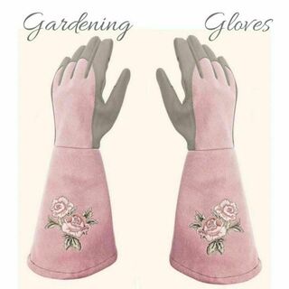 M 園芸用手袋　ガーデングローブ　バラ　薔薇用　ガーデンニング　トゲ防止(その他)