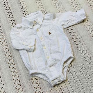 ベビーギャップ(babyGAP)の長袖シャツロンパース(ロンパース)