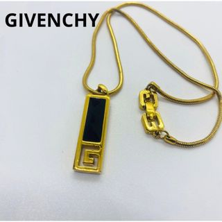 ジバンシィ(GIVENCHY)の美品 ジバンシー ネックレス ゴールド GIVENCHY Gロゴ ヴィンテージ(ネックレス)