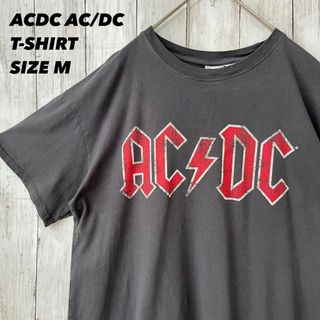 レディース　ロックバンドTシャツ古着　ACDC AC/DCプリントTシャツ　M