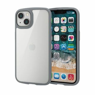 【色: グレー】エレコム iPhone 13/ハイブリッドケース/TOUGH S(その他)