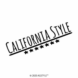 送料無料2枚セットSTAR Ver.CALIFORNIA STYLE ステッカー(車外アクセサリ)