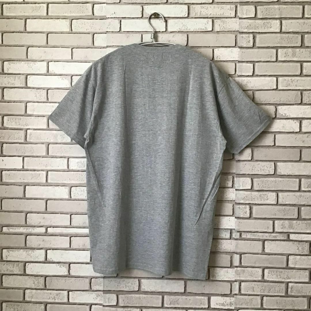 【新品】メンズおもしろTシャツ　グレー　サイズM メンズのトップス(Tシャツ/カットソー(半袖/袖なし))の商品写真