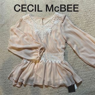 CECIL McBEE  チュニック　トップス　ピンク　Mサイズ(チュニック)