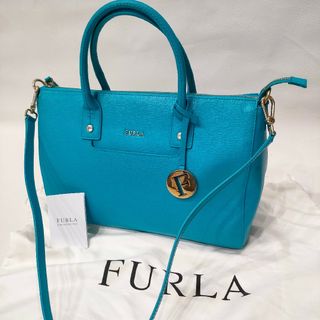 フルラ(Furla)のFURLA フルラ　PVC ターコイズ　2way バッグ ハンドバッグ(ハンドバッグ)