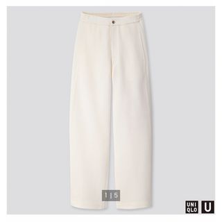 ユニクロ(UNIQLO)の新品未使用　ワイドフィットカーブジャージーパンツ(カジュアルパンツ)