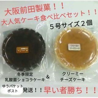 前田製菓 ケーキ食べ比べセット(クリーミーチーズケーキ＆乳酸菌ショコラケーキ)(菓子/デザート)