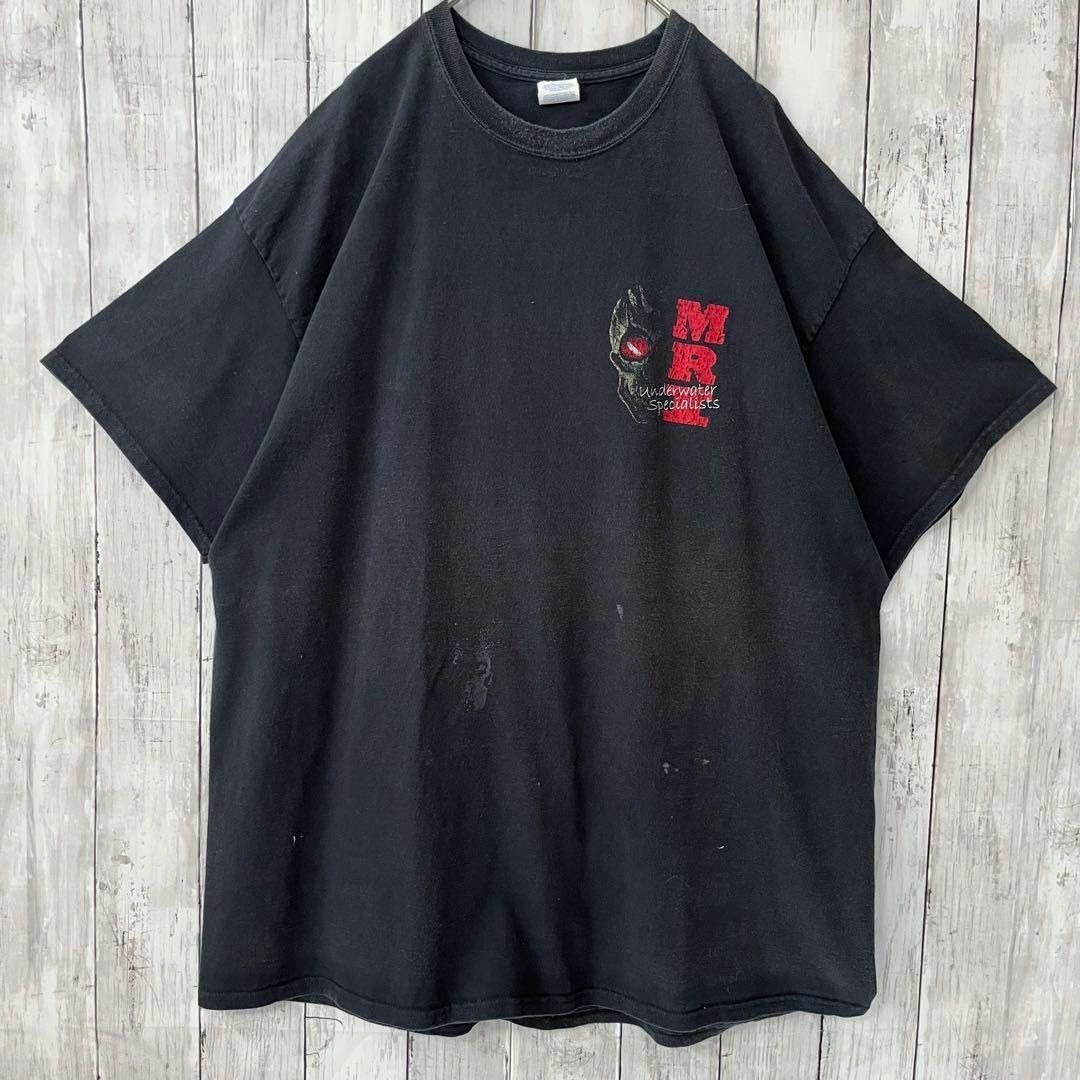 アメリカ古着PORT&COMPANY ゆるだぼオーバーサイズバックプリント2XL メンズのトップス(Tシャツ/カットソー(半袖/袖なし))の商品写真