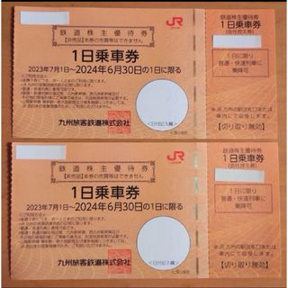 ジェイアール(JR)の(４枚) JR九州 1日乗車券 鉄道株主優待券 九州旅客鉄道 株主優待(その他)