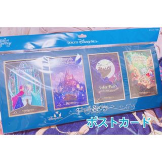 ディズニー(Disney)のファンタジースプリングス ポストカード4個 ディズニー(キャラクターグッズ)