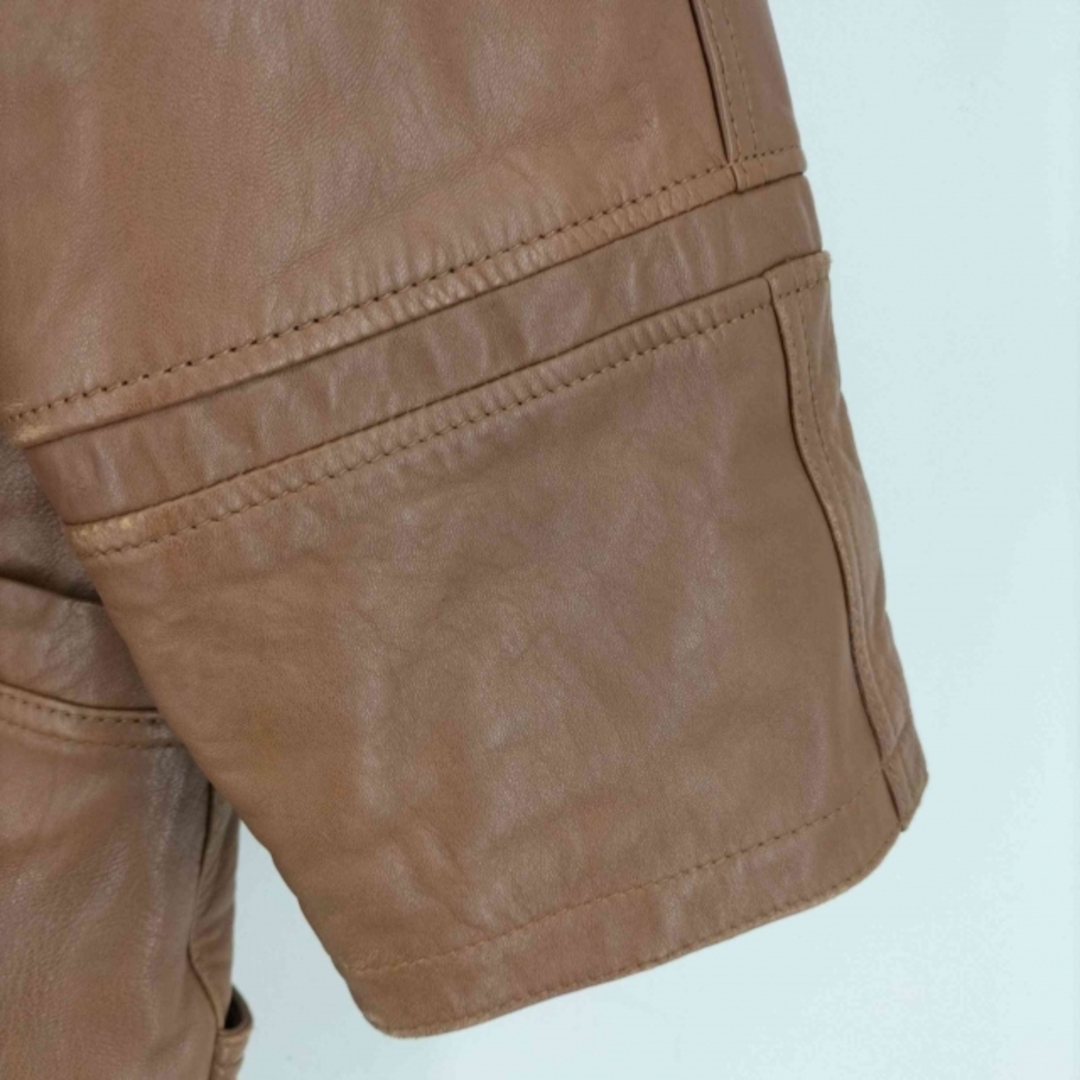 DARJE(フルギ) ヨーク ラムレザーハーフコート メンズ アウター メンズのジャケット/アウター(レザージャケット)の商品写真