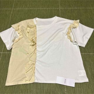 Frene フリルカットソー　Tシャツ(Tシャツ/カットソー(半袖/袖なし))