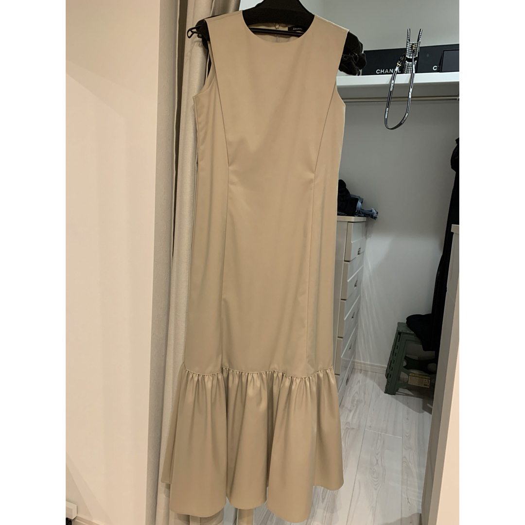 【美品】anuans ボックスタックティアードワンピース （BROWN） アニュアンス anuans ボックスタックティアードワンピース