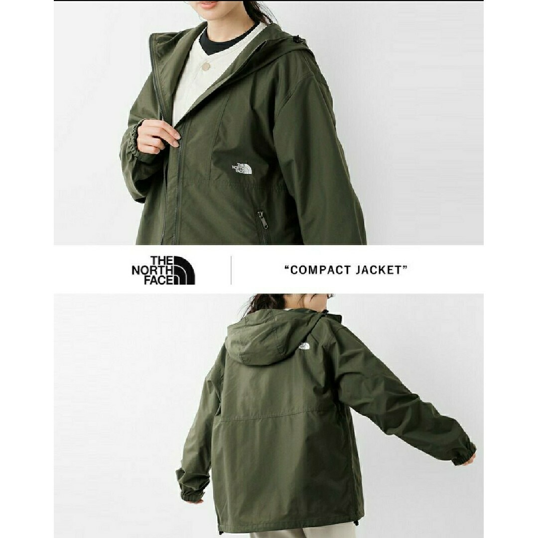 THE NORTH FACE(ザノースフェイス)のノースフェイス コンパクトジャケット カーキ L ウインドブレーカー 撥水 メンズのジャケット/アウター(ナイロンジャケット)の商品写真