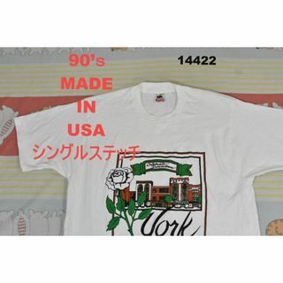 FRUIT OF THE LOOM - 90’ｓ Tシャツ t14422 USA製 シングルステッチ ビンテージ 80