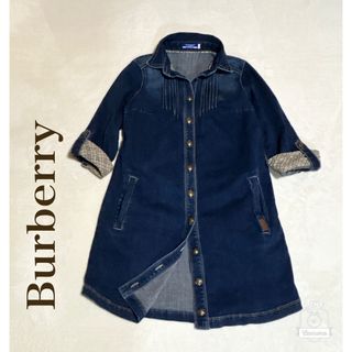 バーバリーブルーレーベル(BURBERRY BLUE LABEL)のBurberry バーバリー　デニム　ワンピース　ノバチェック(その他)