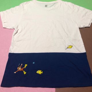 グラニフ(Design Tshirts Store graniph)のgraniph おさるのジョージ柄Tシャツ(Tシャツ/カットソー(半袖/袖なし))