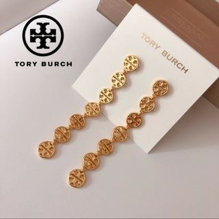 Tory Burch - 【新品☆本物】トリーバーチ ロゴロングピアス