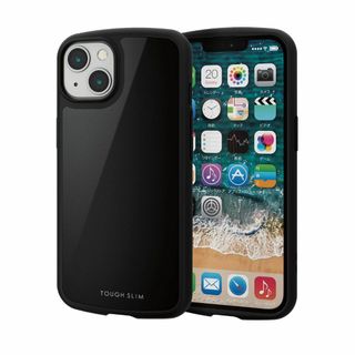 【色: ブラック】エレコム iPhone 13/ハイブリッドケース/TOUGH (その他)