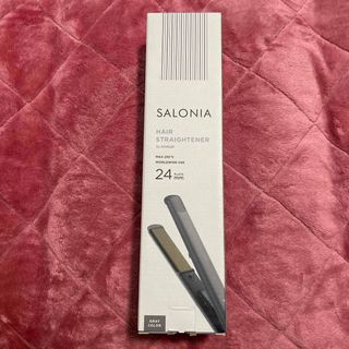 SALONIA ストレートヘアアイロン 24mm グレー(ヘアアイロン)