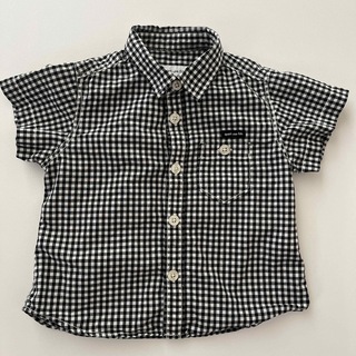 フィス(FITH)のquoti use fith ギンガムチェックシャツ　男の子　半袖　80(シャツ/カットソー)