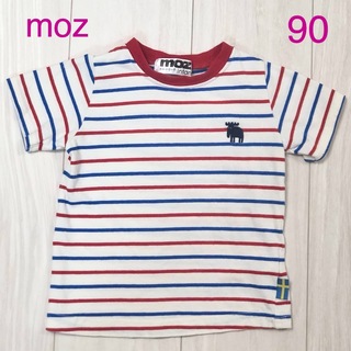 モズ(moz)のmoz モズ 半袖ボーダーTシャツ サイズ90(Tシャツ/カットソー)