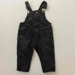 ザラキッズ(ZARA KIDS)のzara baby 9-12 80 ダメージ　オーバーオール　サロペット  (パンツ)