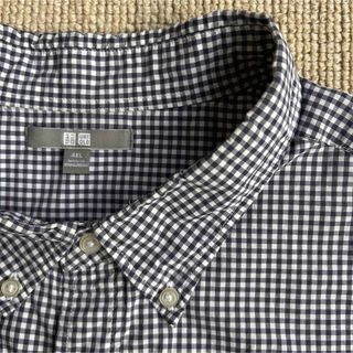 ユニクロ(UNIQLO)のUNIQLO ユニクロ　メンズ ギンガムチェック　シャツ Yシャツ　長袖　4XL(シャツ)