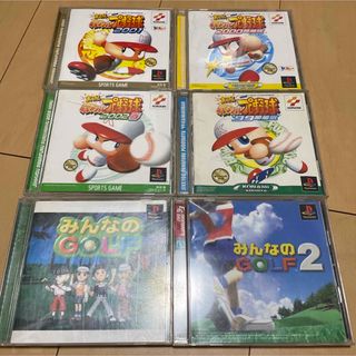 プレイステーション(PlayStation)の実況パワフルプロ野球2002春他スポーツ系6本セット(家庭用ゲームソフト)