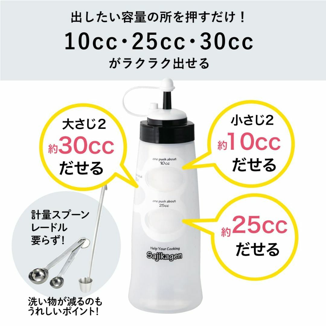 スタイル:ホワイト台和Daiwa 調味料ボトル ドレッシングボトル 600m インテリア/住まい/日用品のキッチン/食器(容器)の商品写真