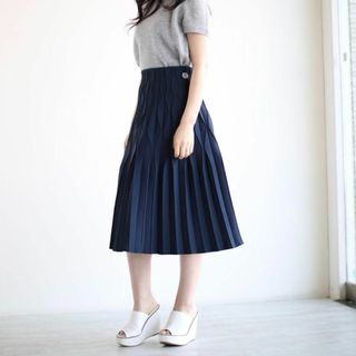 ボーダーズアットバルコニー(BORDERS at BALCONY)の極美品✨️BORDERS at BALCONY PLEATE SKIRT(ロングスカート)