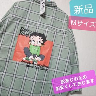 Betty Boop - 新品 ベティーブープ ワンピース ベティちゃん 長袖 シャツ チェック USA