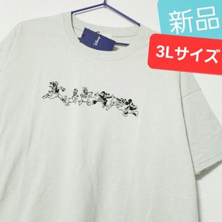 ディズニー(Disney)の新品 ディズニー Tシャツ ミッキー 刺繍 ミニーちゃん ドナルド フルート(Tシャツ(半袖/袖なし))