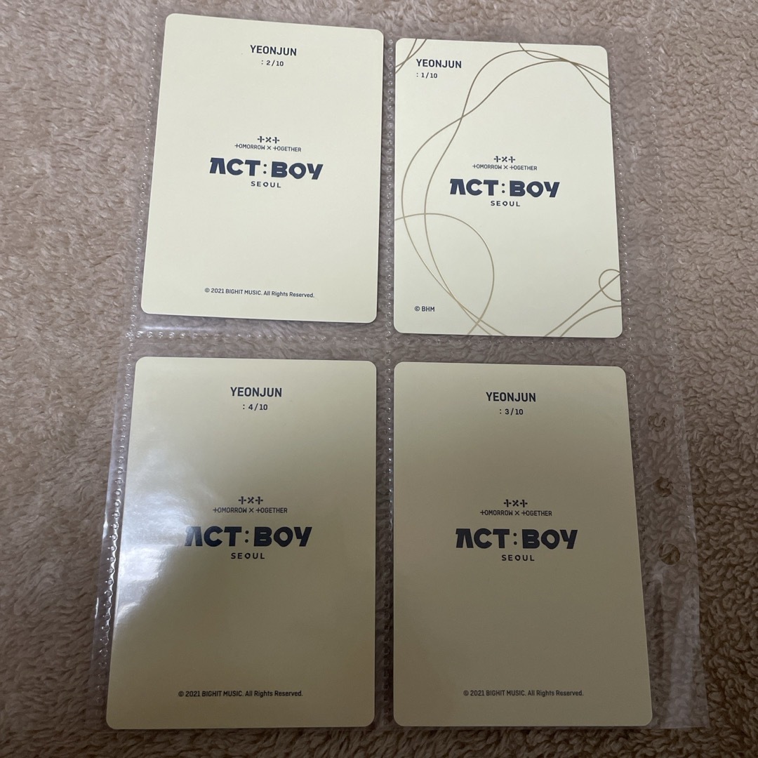 TOMORROW X TOGETHER(トゥモローバイトゥギャザー)のTXT ACT BOY ミニフォト ヨンジュン エンタメ/ホビーのCD(K-POP/アジア)の商品写真