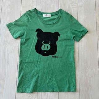 ネネット　半袖Tシャツ　緑　ぶー