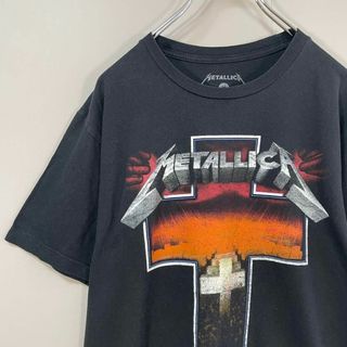 メタリカ(METALLICA)の【メキシコ製、バンドTシャツ】メタリカ古着ビックロゴプリント半袖メタルバンドM(Tシャツ/カットソー(半袖/袖なし))