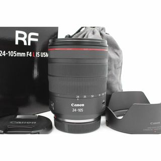 キヤノン(Canon)の＜＜化粧箱付き！！＞＞【良品】CANON キヤノン 中望遠ズームレンズ RF24-105mm F4L IS USM EOSR対応 全長107.3mm ブラック RF24-10540LIS #LE2024338(レンズ(ズーム))