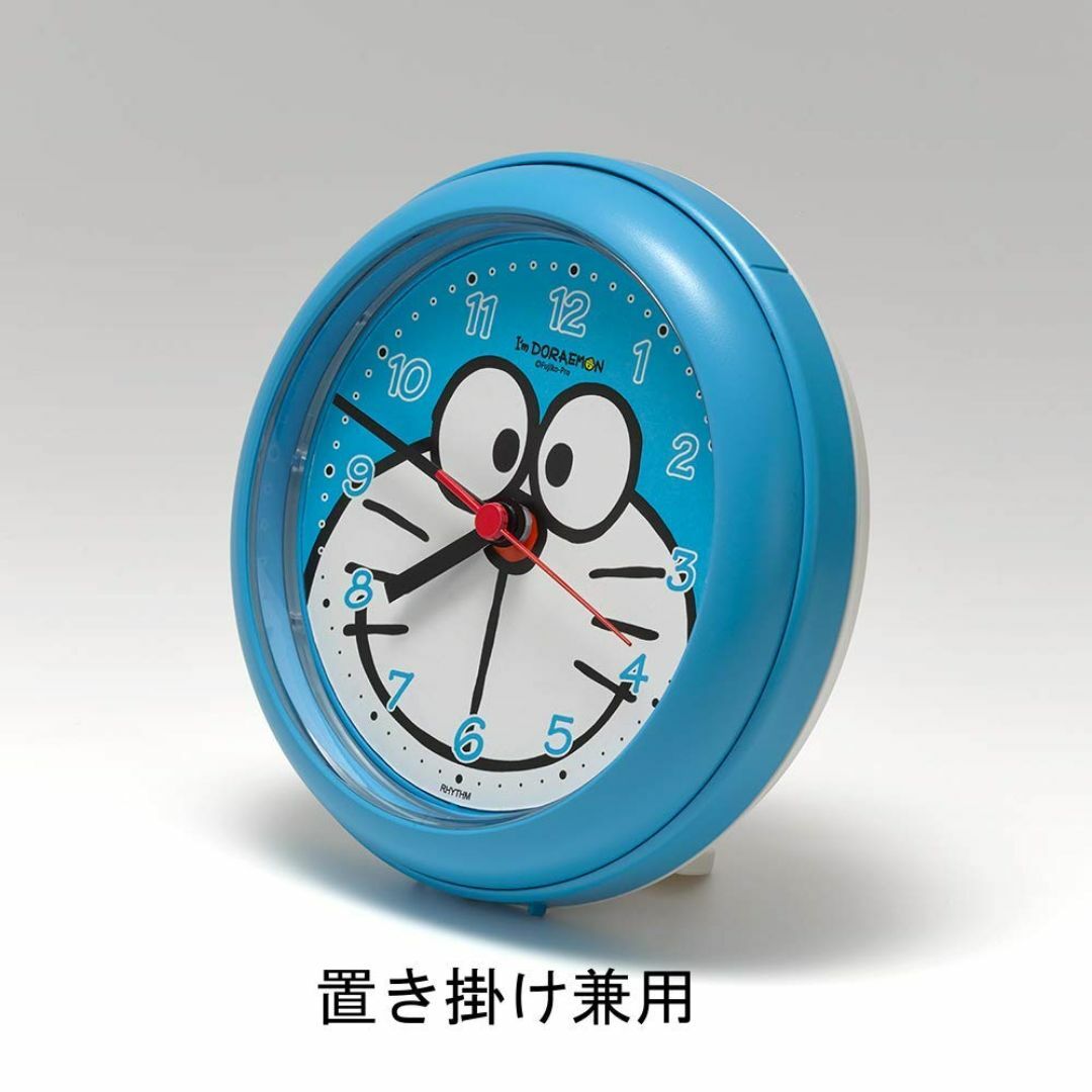 色:スカイブルーリズムRHYTHM ドラえもん 掛け時計 置き時計 お風呂  インテリア/住まい/日用品のインテリア小物(置時計)の商品写真