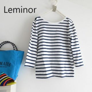 ルミノア(Le Minor)のLe Minor ルミノア　2WAY マリンカラー　ボーダー　カットソー　別注(Tシャツ(長袖/七分))