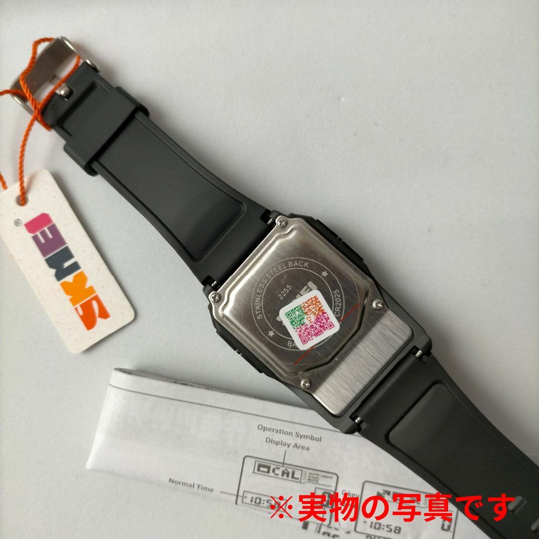 80年代レトロ 電卓デジタル腕時計メンズレディース 防水ウォッチ  ブラック黒 メンズの時計(腕時計(デジタル))の商品写真