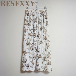 RESEXXY - RESEXXY　フラワーロングフレアスカート