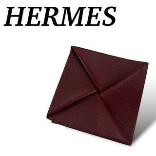 エルメス(Hermes)のHERMES  エルメス　コインケース　ズールー　小銭入れ　ワインレッド　レザー(コインケース)